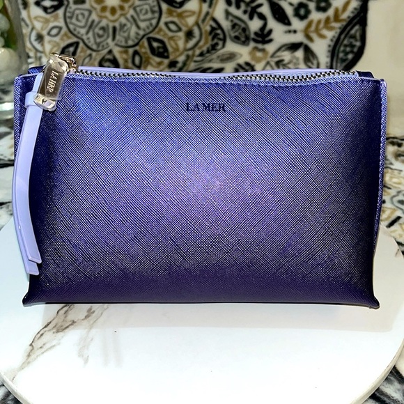La Mer Purple Cosmetic or Travel Essentials Bag - Picture 2 of 8